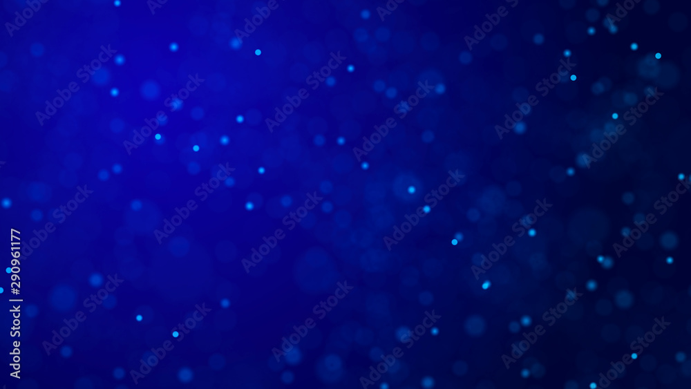 Poster Abstract background of dust particles. Illustration of the cosmos. 3d rendering.