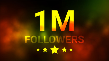 1M Followers Background