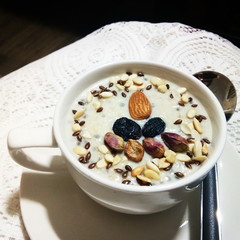 yogurt with muesli and berries