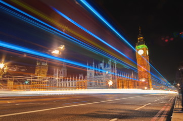Big Ben Clock Tower and Parliament house at city of westminster, London England UK
