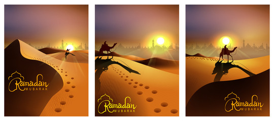 easy to edit vector illustration of Islamic celebration background with text Ramadan Kareem