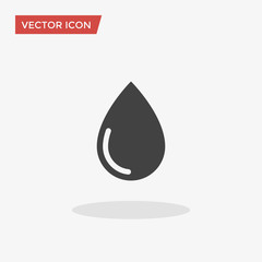 Fototapeta premium Water Drop Icon in trendy flat style isolated on grey background. Vector illustration, EPS10.