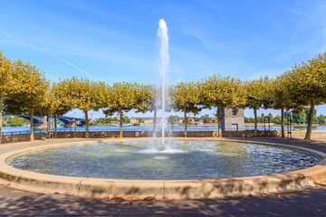 Mainz, der Hiltonbrunnen (Kurfürstenbrunnen). 19.09.2019.