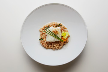 cod and beans delicious Italian cusine