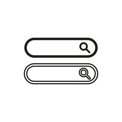 Fototapeta premium Search engine icon. Simple vector illustration