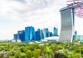 Building Marina Bay Sands, Singapore.