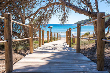Path to sunny beach - Ses Salinas, Ibiza