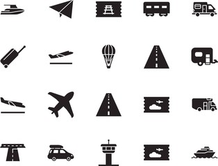 holiday vector icon set such as: wave, mail, track, silver, grey, station, action, passenger, case, locomotive, cruiser, coupon, terminal, origami, arrivals, aeroplane, departures, ship, metal