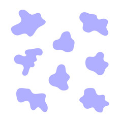 blue clouds on a white background. eps10 vector illustration