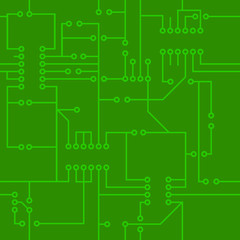 Seamless background in the form of a circuit board of a complex device