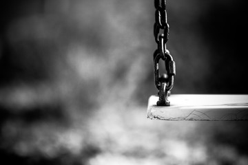 chain on blue sky background