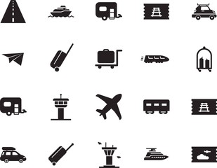 holiday vector icon set such as: art, wave, race, drive, road, fast, toy, high, origami, carriage, station, public, cruiser, water, metro, marine, vessel, path, sea, track, highway, metal, abstract