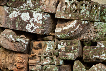 Angkor Wat Bas-relief carvings 