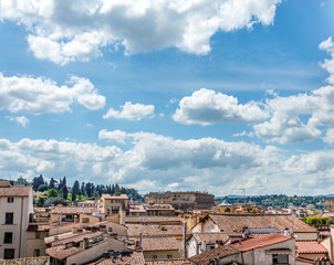 Beautiful view of the medieval center of Florence