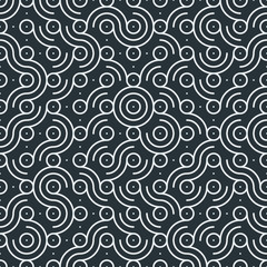 Truchet Random Pattern Generative Tile Art background illustration