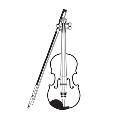 Fototapeta premium Violin vector illustration