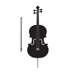 Cello vector illustration © DUYGU YALÇIN