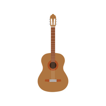  Vector illustration of classical guitar