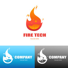 Fire Lab logo,gradient logo.vector logo template