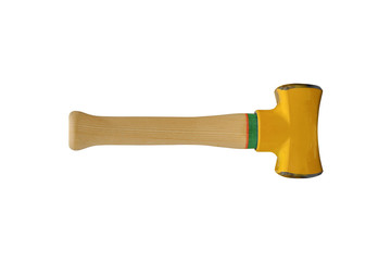 yellow hammer isolated on white background