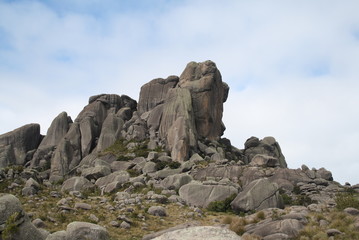 Itatiaia / Rio de Janeiro / Brasil - July 18 2009 - Rock Formation at Shelves Peak