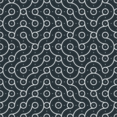 Truchet Random Pattern Generative Tile Art background illustration