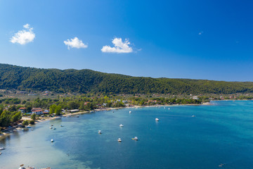 Vourvourou beach auf Sithonia, Chalkidiki, Griechenland