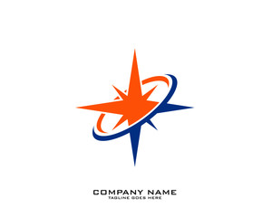Creative Compass Concept Logo Design Template