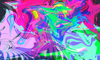 absract acid background mixed colors,