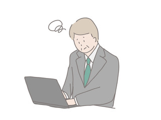 年配のビジネスパーソン　不満