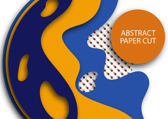 Colorful art of carving, an element of the environment and ecology. Colored creative waves abstract background. Design layout for business presentations, flyers, posters and invitations.