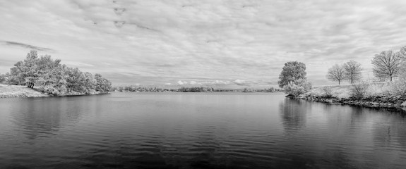 infra-rouge lac vue Miribel