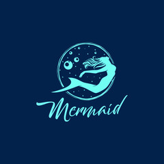 Obraz premium Mermaid logo design - modern design 