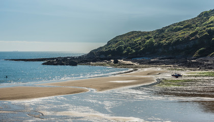Pwll Du Beach, Gwer, Wales, UK