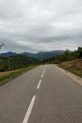 Road between Olot and Ripoll in the Catalan Pyrenees