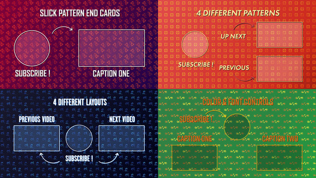 Slick Pattern End Cards