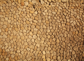 Ancient stone old wall background, antique textured exterior