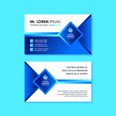 Corporate Business Card Template design with trendy, simple and elegant design. Suitable for  your business cards a professional and luxury class