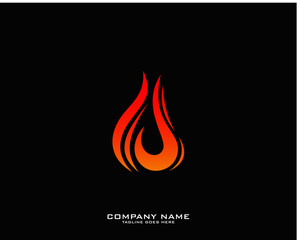 Fire flame Logo Template