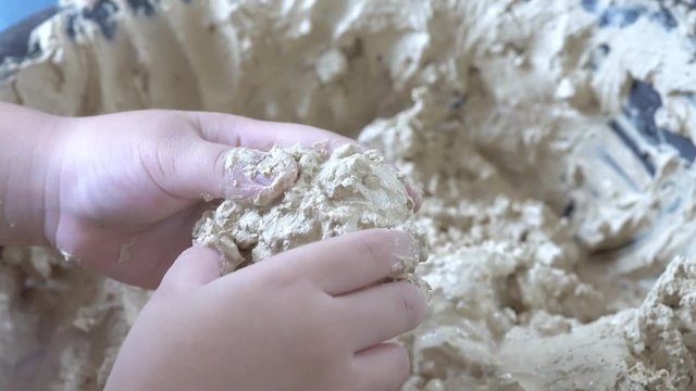 Herbal Salted Duck Eggs on kid hand, learing how to making salted eggs