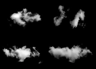 Fototapeta na wymiar White cloud object for nature design summer background