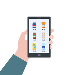 Pharmacy app - online drugstore app on phone screen.