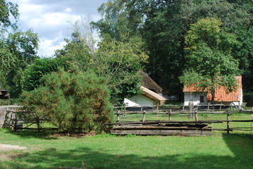 Backyard in a village