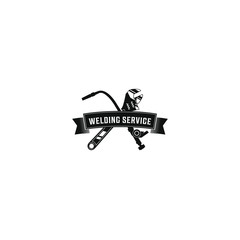 Welding industrial logo design - workshop sparepart service