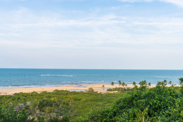 Fototapeta na wymiar View of Nativos Beach in Trancoso, Bahia, Brazil