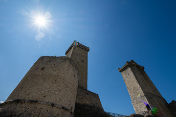 Pacentro, L'Aquila, Abruzzo.  Caldora Castle.  The castle Caldora or castle Cantelmo is an ancient...