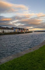 Colorful houses in Galway, Ireland near the Claddagh