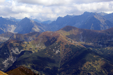 summer landscape tatra mountains in poland