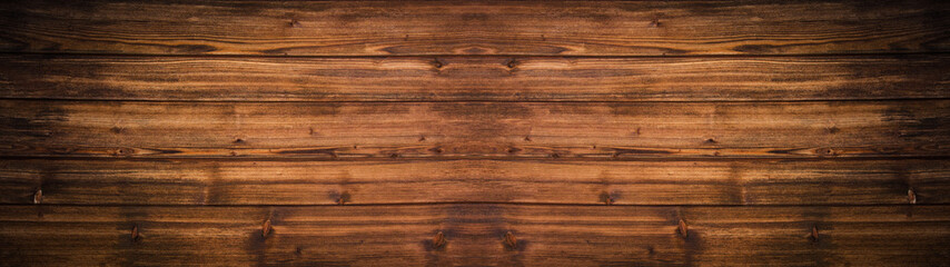 Fototapeta premium braunes alte Holztextur - Holzhintergrund - Panorama Banner xxl lang