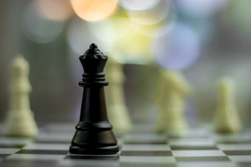 Chess business concept, leader & success.